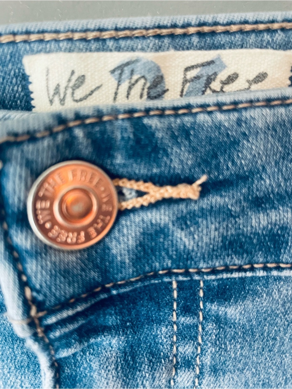 We the Free Light Blue High-Rise Flare Jeans - Picture 5 of 8